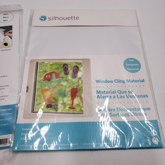 New Silhouette Window Cling Material & Image Transfer Sheets Arts & Crafts - Picture 7 of 13